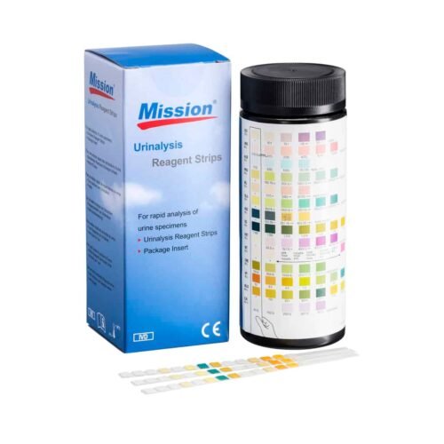 Mission Urinalysis Reagent 10 Parameter Test Strips 100