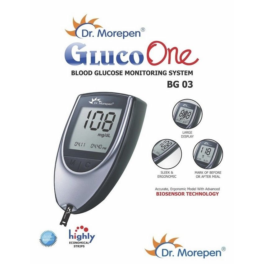 Dr. Morepen Glucose Meter (Black)