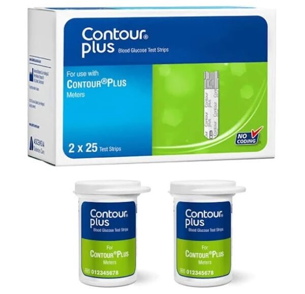 Contour Plus Blood Glucose 50 Testing Strips