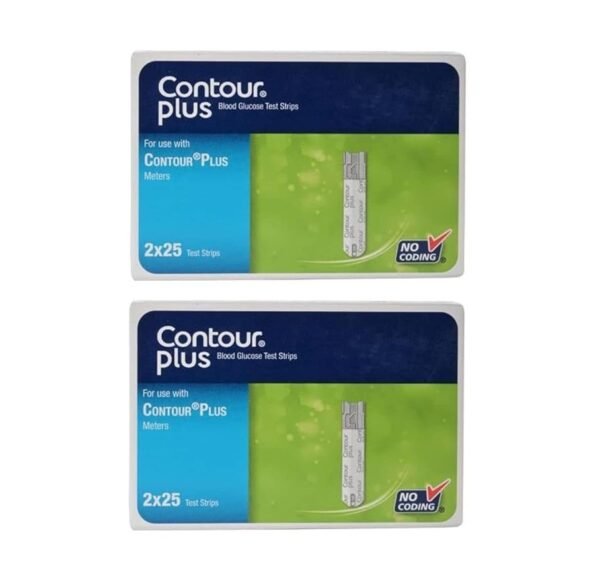 Contour Plus Blood Glucose Strips 50 (Pack of 2)