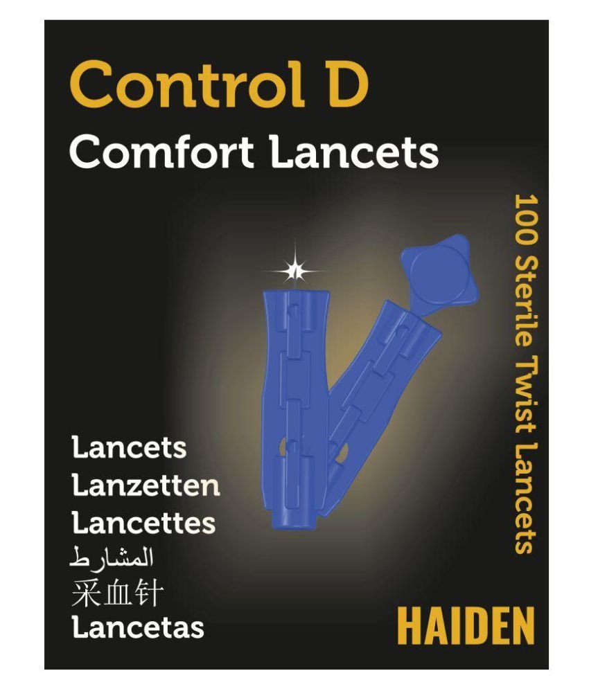Control D Round Comfort Lancets (Blue) -Pack of 100