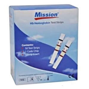 Mission Hb Strips pack of 50 strips (Pack of 2)