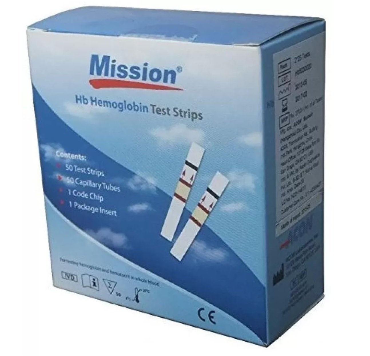 Mission Hemoglobin Strips 50 Strips (Pack Of 3)