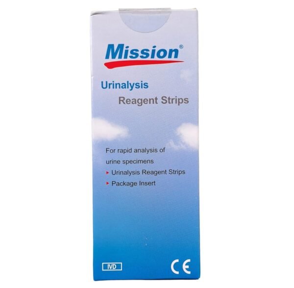Mission Urine Strips 2GE 2 Parameters Glucose Protein 100 Strips 1