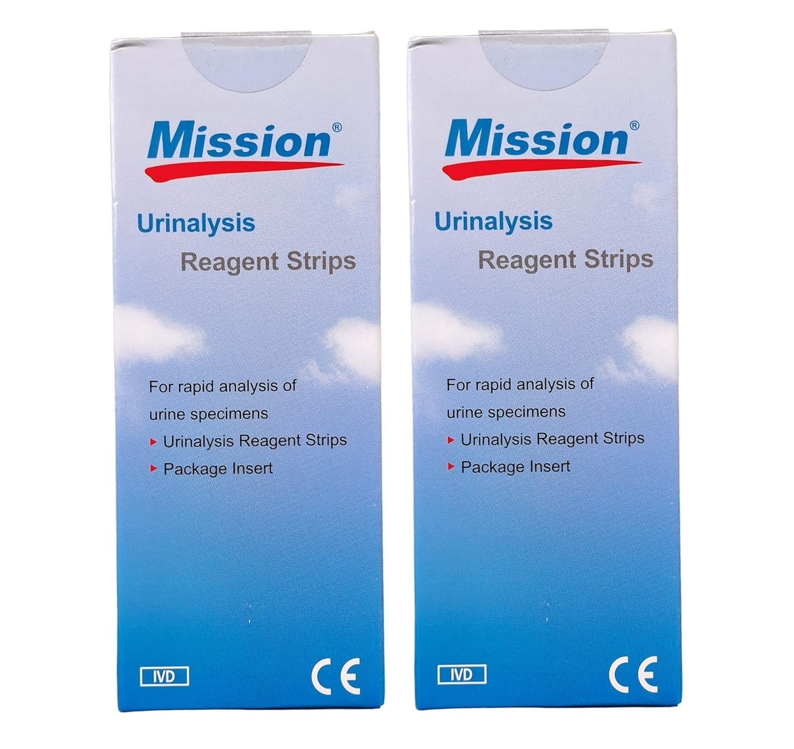 Mission Urine Strips 2GE (2 Parameters Glucose Protein)100 Strip (Pack Of 2)