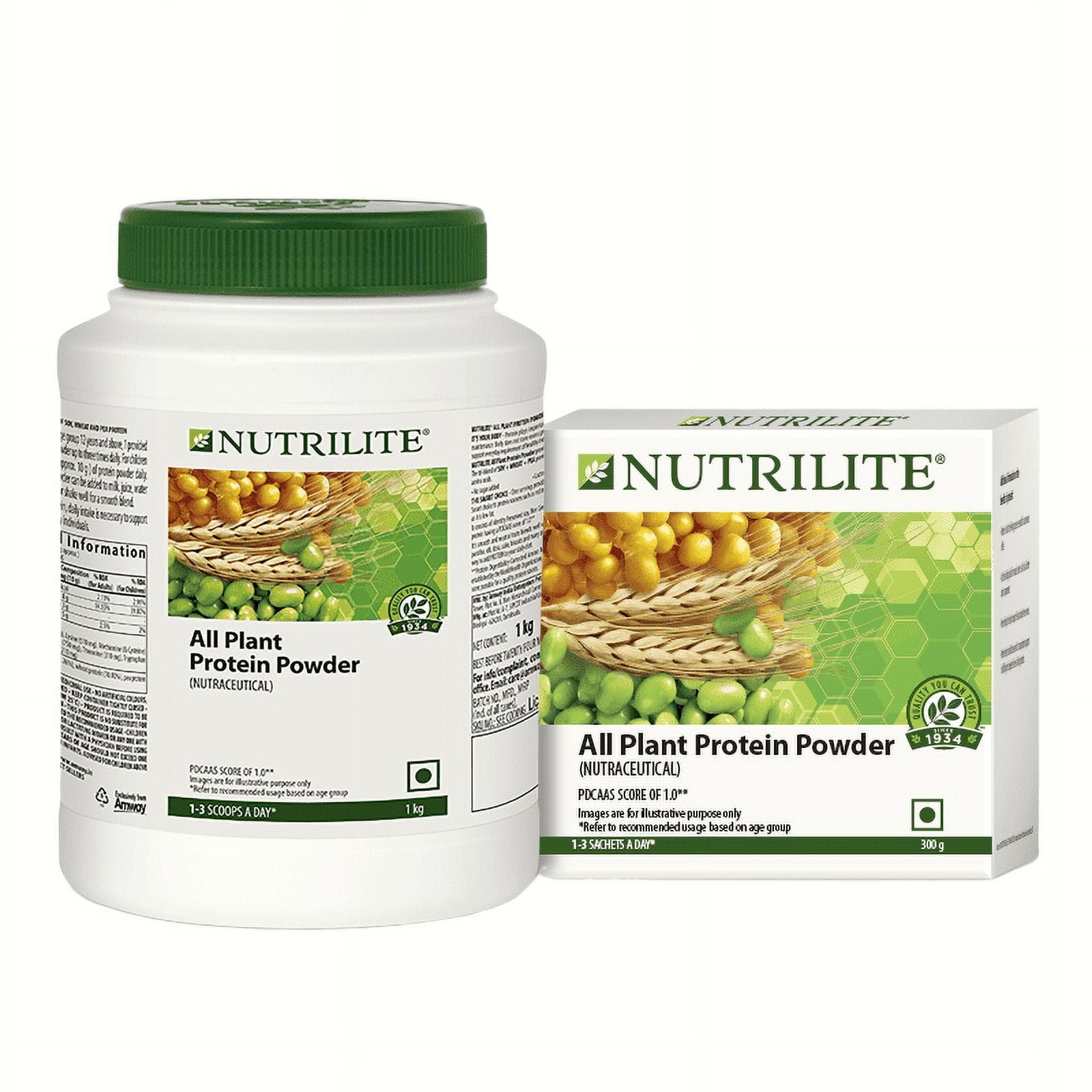 Nutrilite All Plant Protein 1kg With 30N Sachets Pack