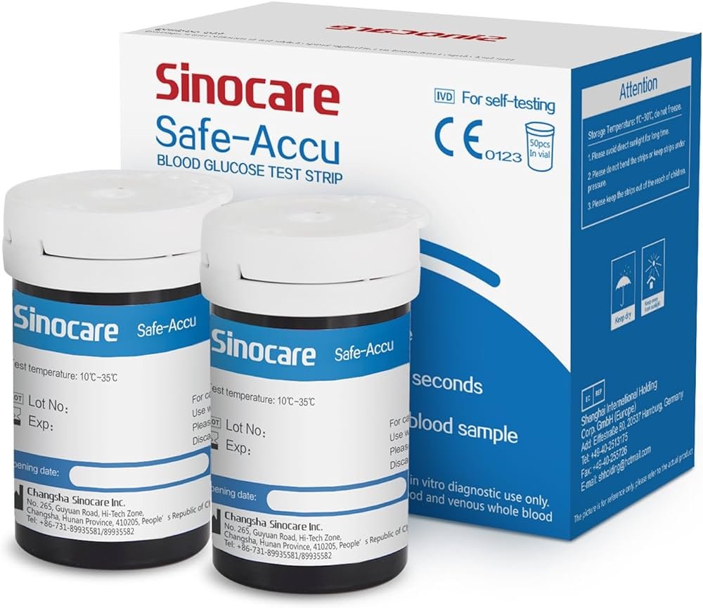 Sinocare Safe-Accu Blood Glucose 50 Test Strip