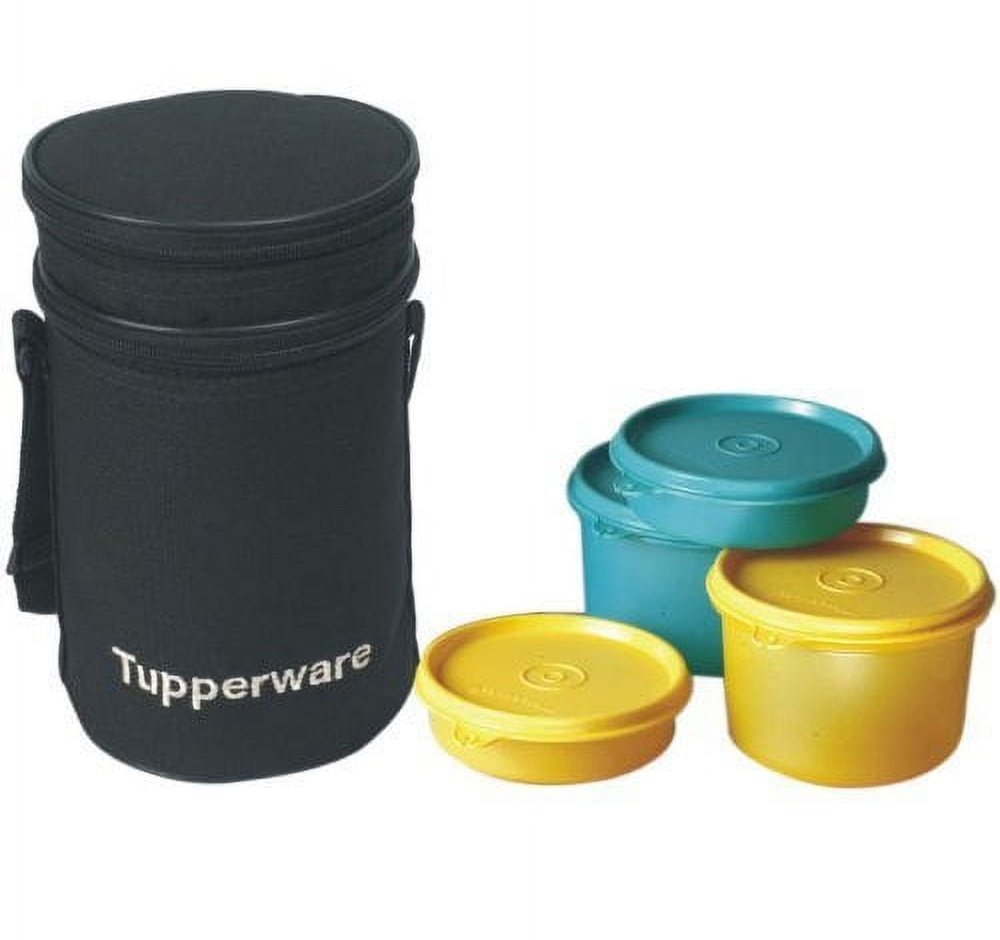 Tupperware Executive Plastic Lunch Set with Bag 4-Pieces