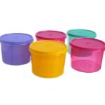 Tupperware Medium Store All Canister 1.3 Litres set of 5