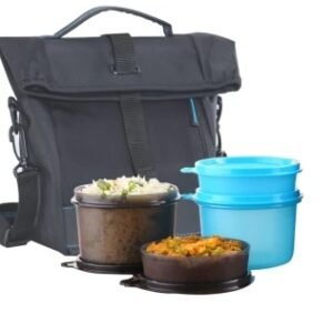 Tupperware Satchel Lunch Set Men 4 Containers