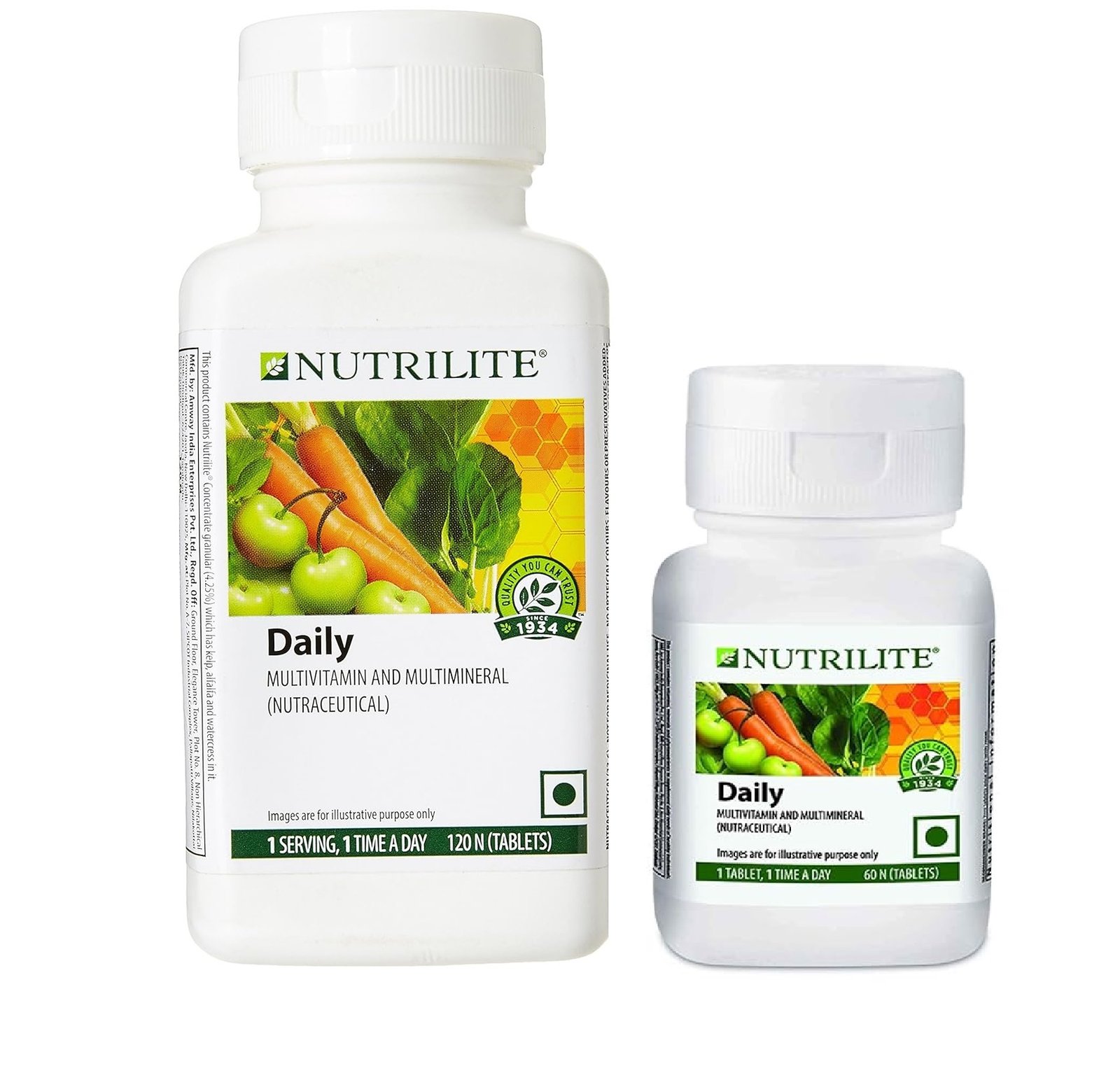 Amway Nutrilite Daily Multivitamin Tablets (120+60 Pack)