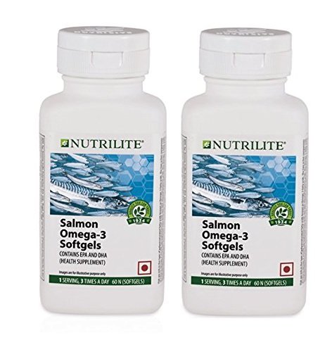 Amway Nutrilite Salmon Omega-3 60 Softgel (Pack of 2)