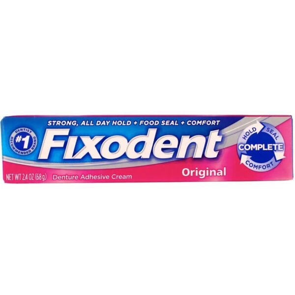 Fixodent Complete Denture Adhesive Cream Original 2.4 oz 68g