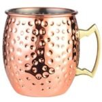 Hammered Inside Nikle Moscow Mule Mugs Pure Copper (530 ml)