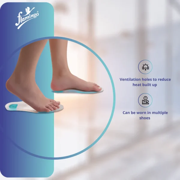 Flamingo Premium Silicone Footcare Insole Pair (OC-2394) - Image 3