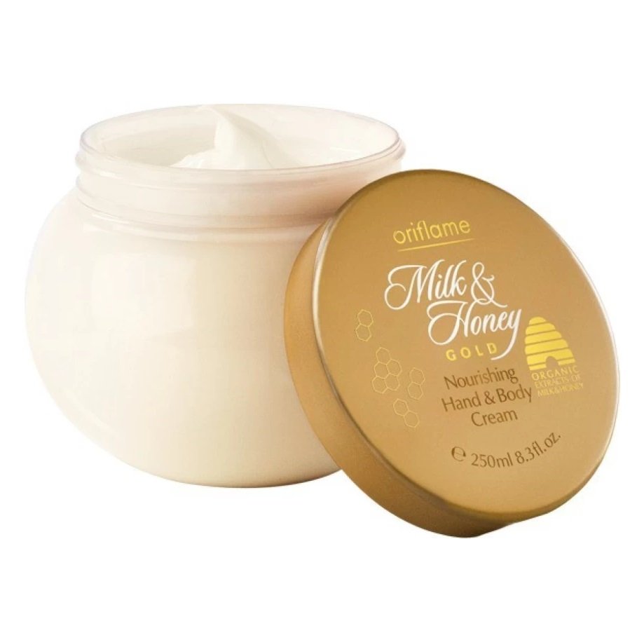 Oriflame Milk And Honey Gold Nourishing Hand And Body Cream 250ml (Pack Of 2)