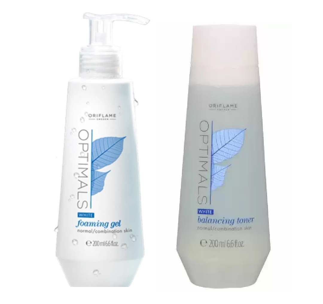 Oriflame Optimals White Foaming Gel & Balancing Toner Normal/Combination Skin – 200ml