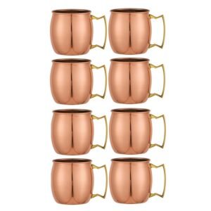 Pure Copper Moscow Mule Mug Plain 530 ml (8 set)