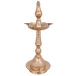 Relikart Brass Fancy Kerela Oil Golden Diya (Lamp)