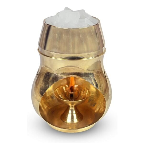 Relikart Brass Feng Shui Aroma Incense Burner With Diya