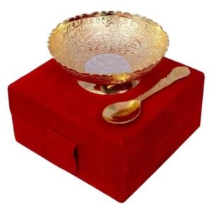 Relikart Silver Gold Plated Brass Bowl