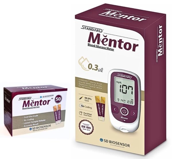 Standard Mentor Digital Blood Glucose Meter With 50 Strip