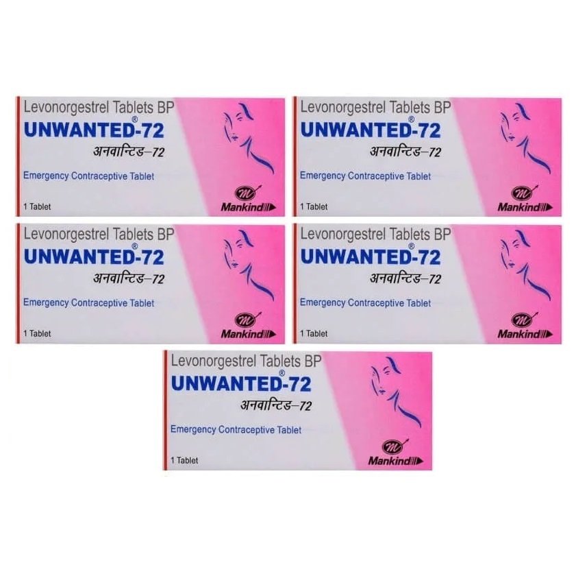 Unwanted 72 Emergency Contraceptive Single Tablet (Pack Of 5)