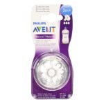 Philips Avent Natural Nipple – 3 Holes/3months+ (Pack Of 2)