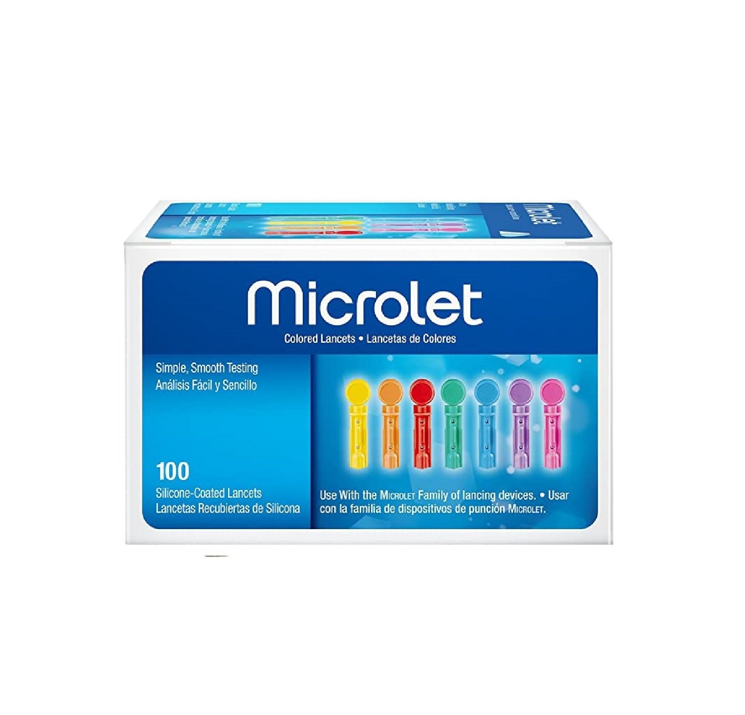 Microlet Colored Lancets 100 Lancets