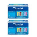 Microlet Colored Lancets 100 Lancets (Pack of 2)