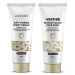 Vestige Assure Anti-Ageing Night Cream 60gm With Assure Instant Glow Face Pack 60gm