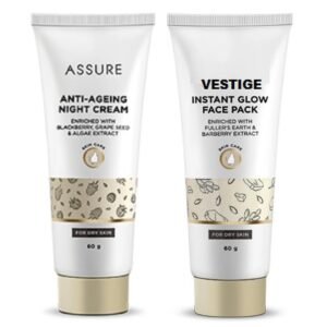 Vestige Assure Anti-Ageing Night Cream 60gm With Assure Instant Glow Face Pack 60gm 1