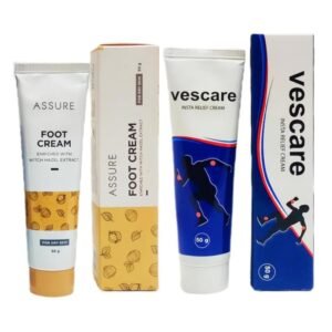 Vestige Assure Vescare Insta Relief Cream 50g Assure Foot Cream 50g Combo