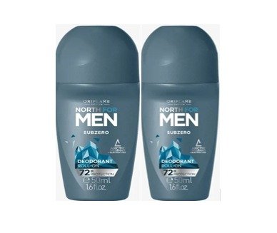 Oriflame North For Men Subzero Deodorant Roll On 50ml (pack of 2 )