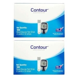 Contour Blue Blood Glucose 100 Strips (Pack Of 2)
