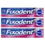 Fixodent Complete Denture Adhesive Cream Original 24 or 68 g (Pack of 3)