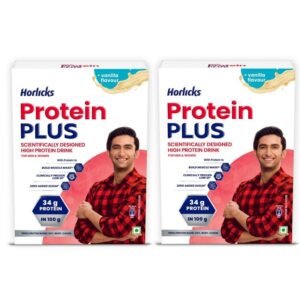 Horlicks Protein + Health And Nutrition Drink 400g (Vanilla) Pack of 2