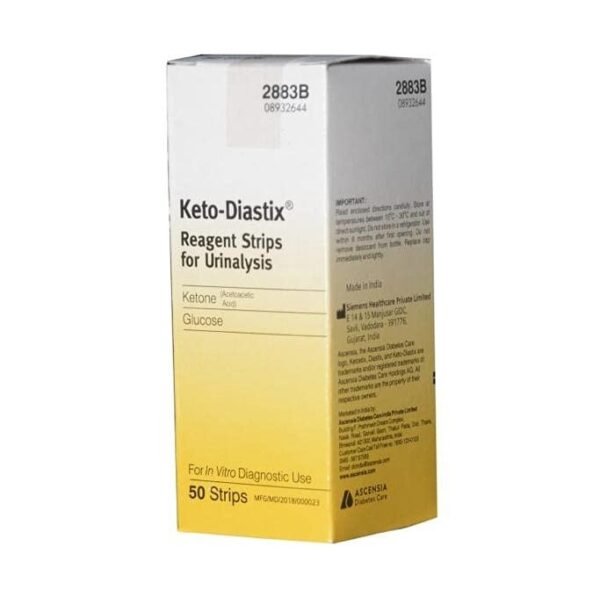 Keto-Diastix Reagent Strips for Urinalysis- 50 Each