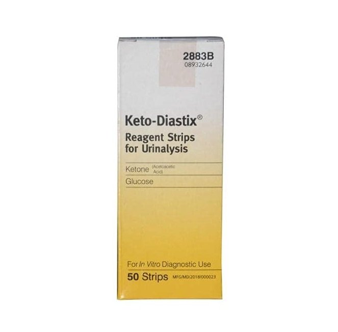 Keto-Diastix Reagent Strips for Urinalysis- 50 Each