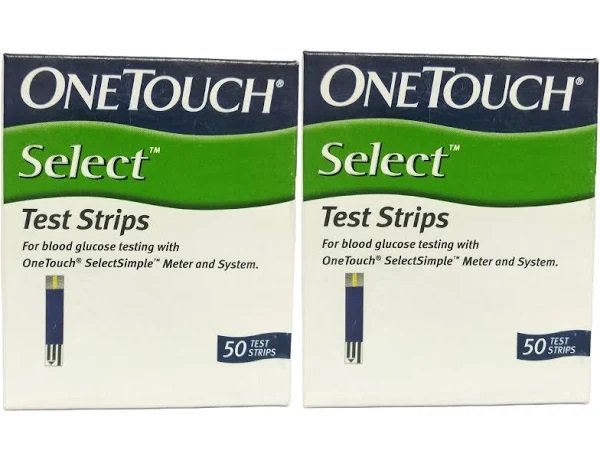 OneTouch Select Glucose Test Strips-100