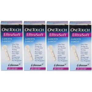 OneTouch Ultra Soft Lancets-25 Count (Pack of 4)