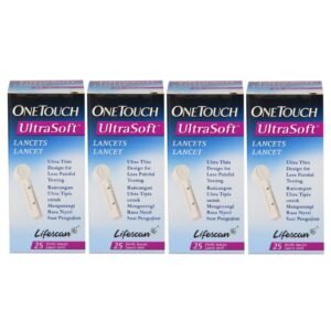 OneTouch Ultra Soft Lancets-25 Count (Pack of 4 Multicolor)