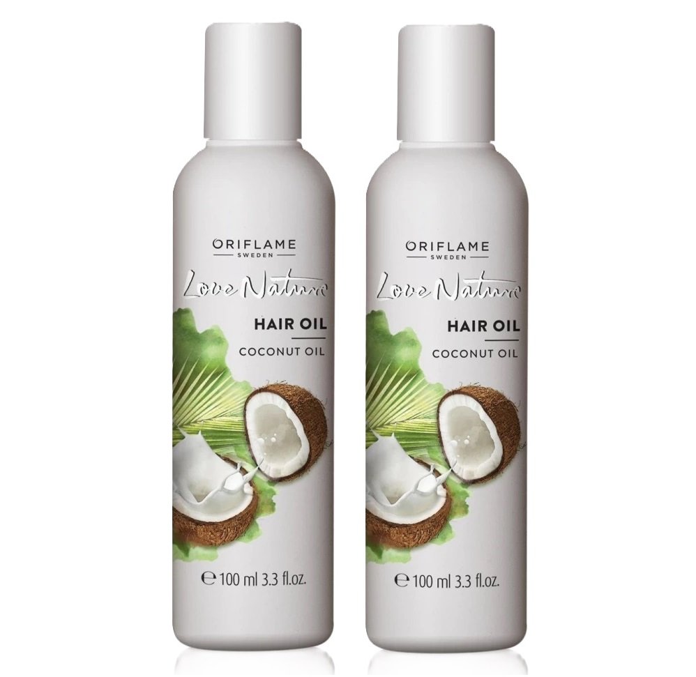 Oriflame Love Nature Hair Oil Coconut Oil 100ml (Pack Of 2)