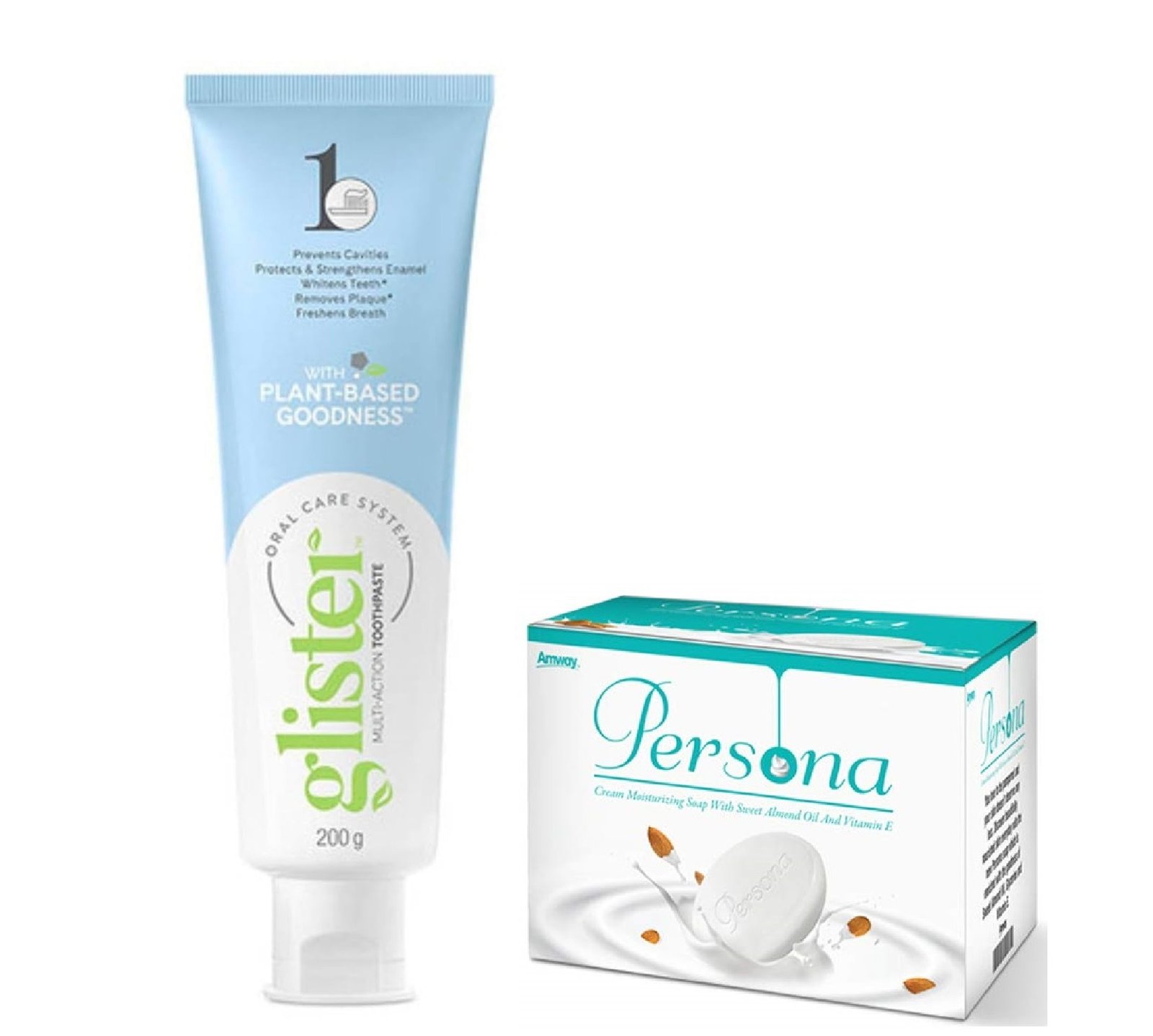 Amway Glister Toothpaste 200g (Pack Of 2) Persona Soap