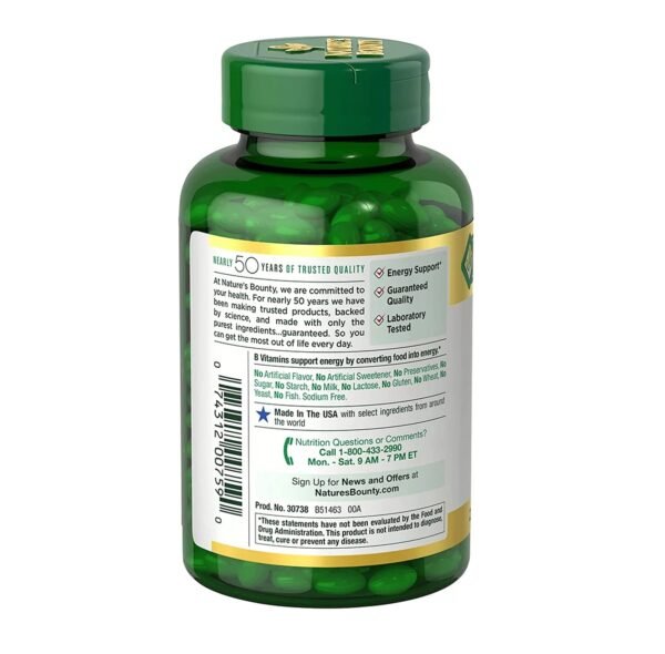 Nature's Bounty Biotin 10,000mcg 250 Softgel - Image 2