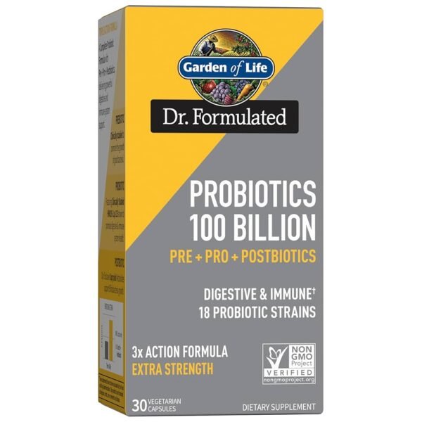 Garden of Life Probiotics -100Billion,30 Vegetarian Capsules - Image 2