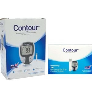 Bayer Contour Blue Blood Glucose Meter With 100 Test Strip