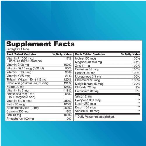 Kirkland Signature Daily Multi Vitamins & Minerals 500 Tablets