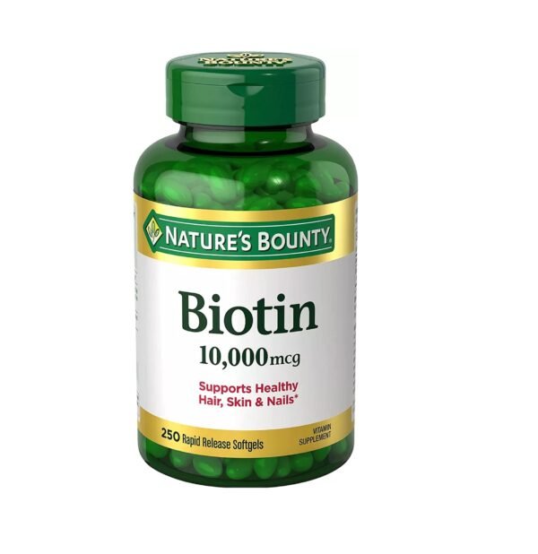 Nature's Bounty Biotin 10,000mcg 250 Softgel