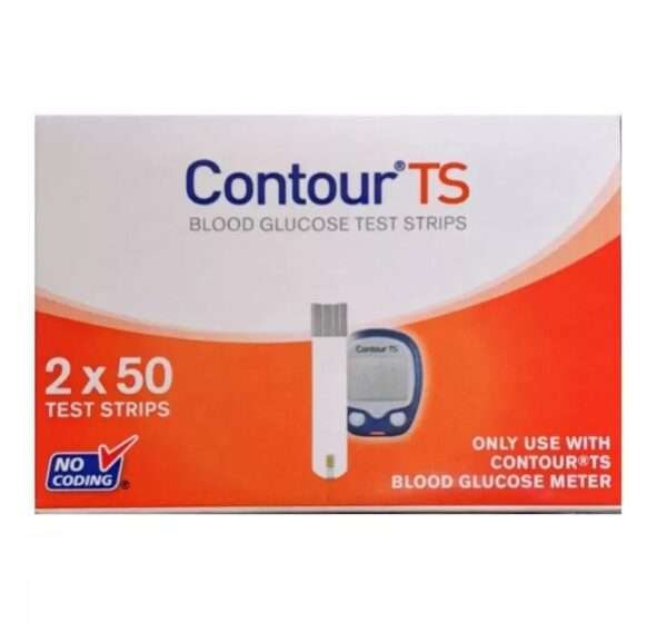 Contour ts Blood Glucometer with 100 strip
